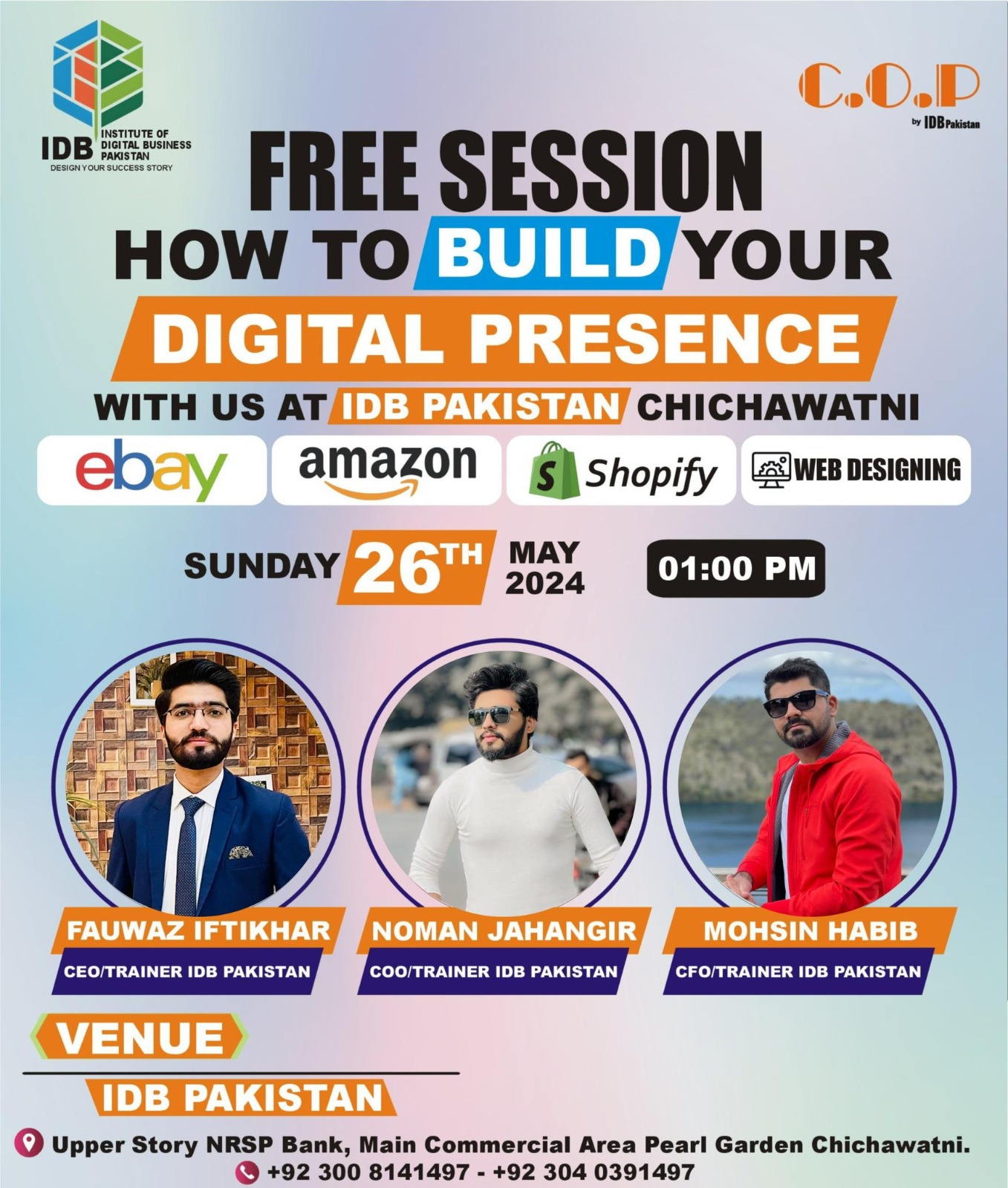 Free Session | How to Build your Digital Presence | IDB Pakistan